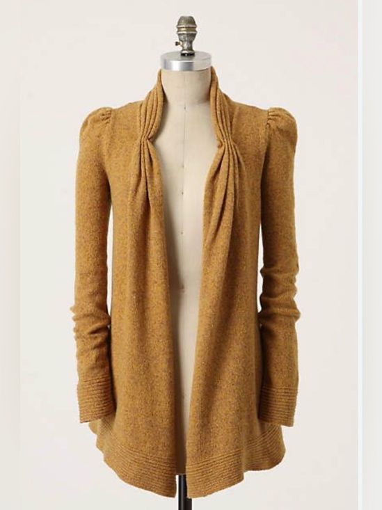 Anthropologie Sweaters - Anthropologie Meguro River Golden Mustard Open Cardigan